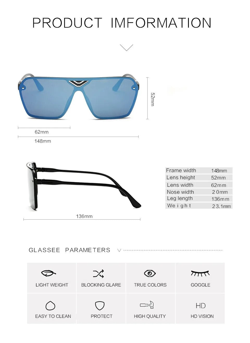 Trendy Retro Sun Glasses