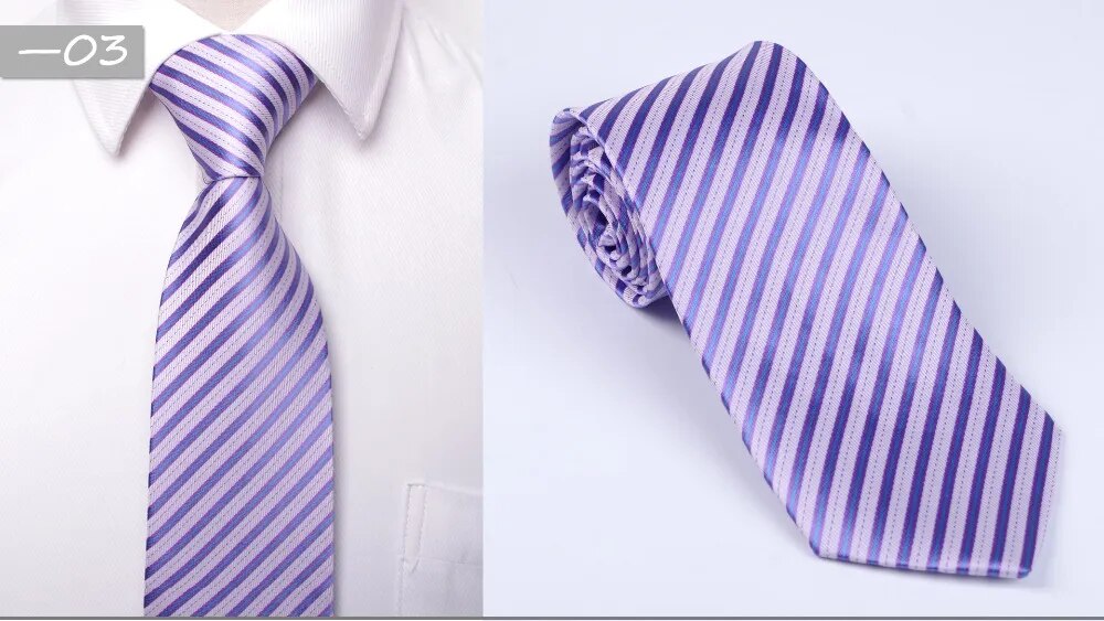 8cm stripe neck tie shirt fashion  dress