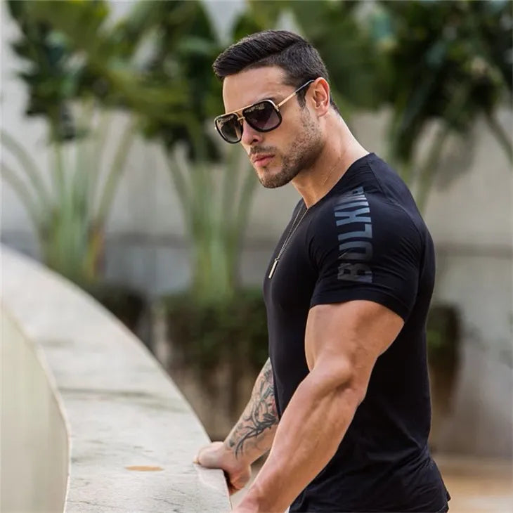 Bodybuilding and Fitness Short Sleeve T-shirt