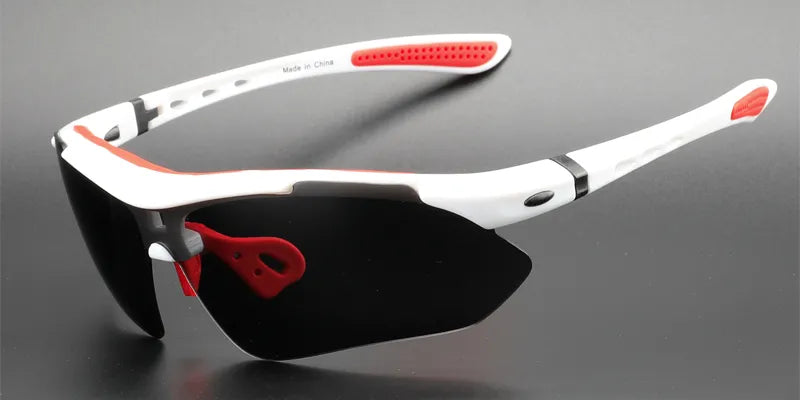 Sporty Polarized Cycling Sunglasses with 5 Lenses