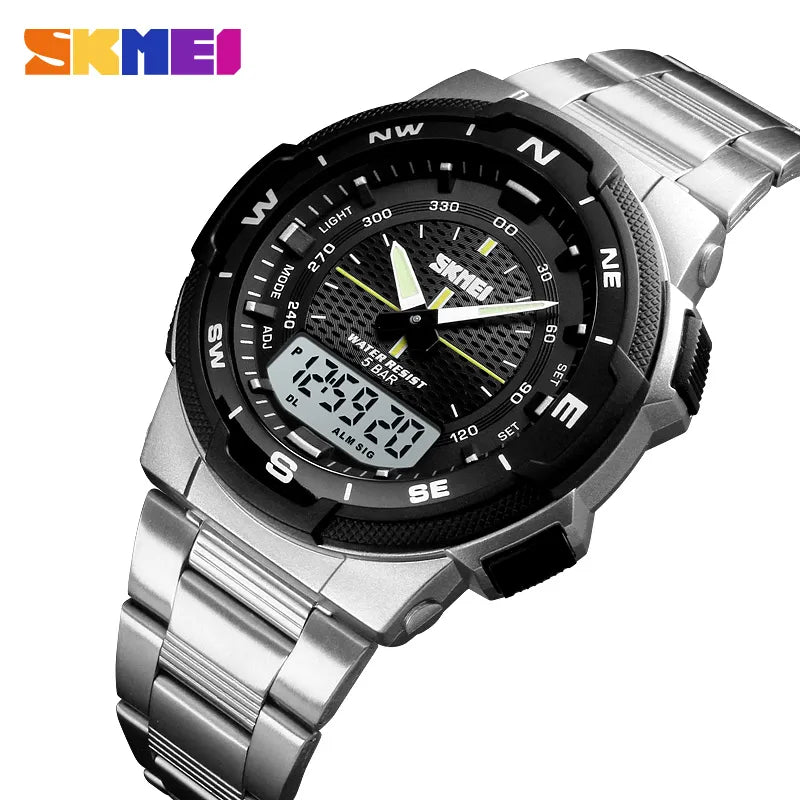 Sport Stainless Steel Waterproof Watch