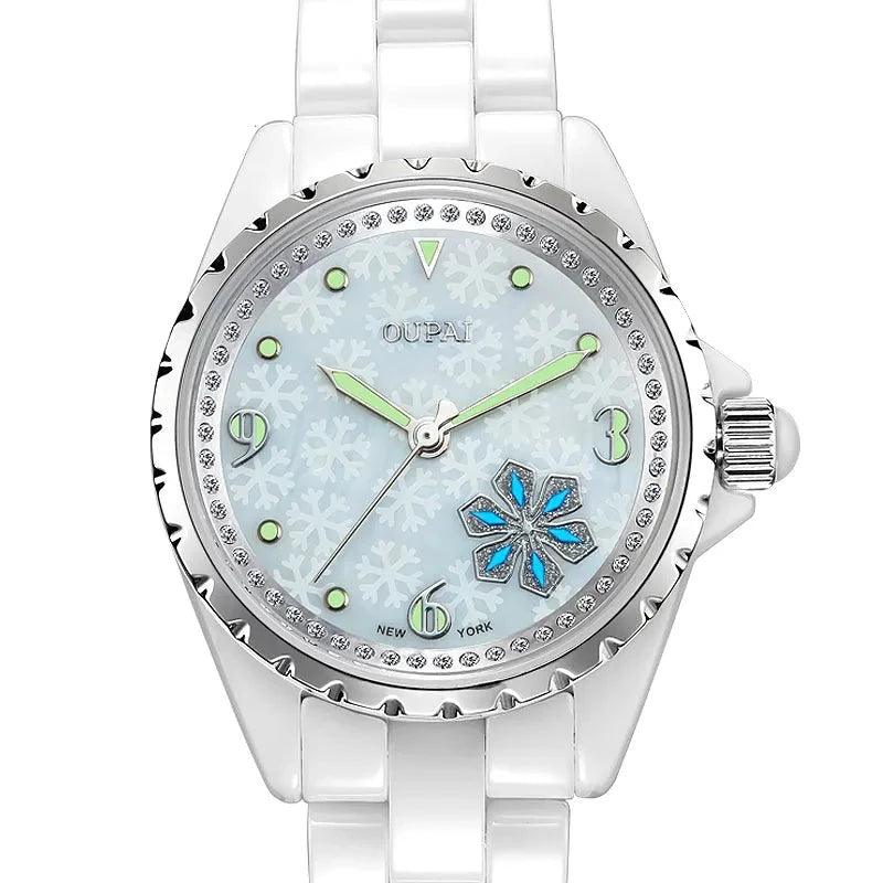 Snow Love Crystal Strap Watches