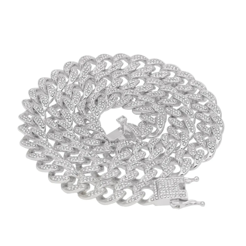 13mm Iced Out Cuban Necklace Chain