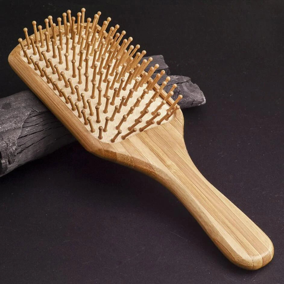 Wooden Bamboo Pin Hairbrush