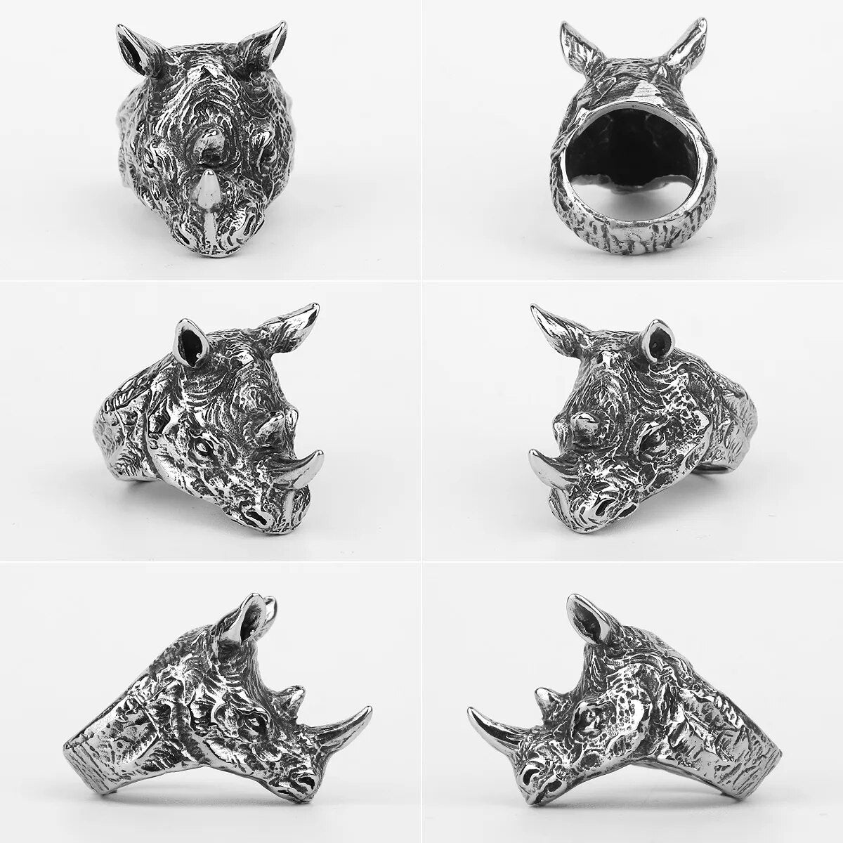 Eagle Dog Dragon Bird Snake Punk Hip Hop Trendy Rings