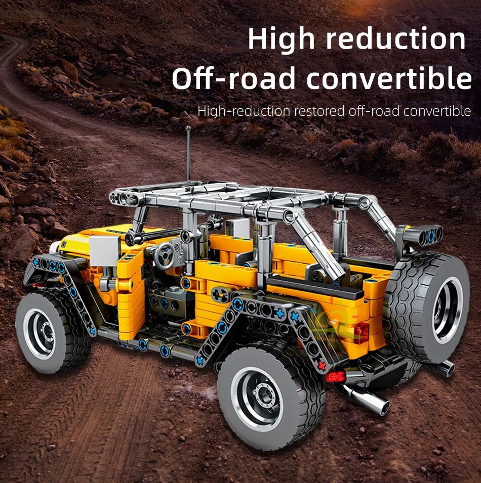 Road Vehicle Building Pull Car Bricks