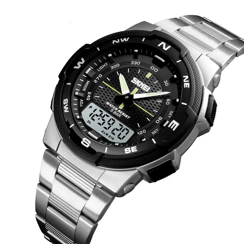 Sport Stainless Steel Waterproof Watch