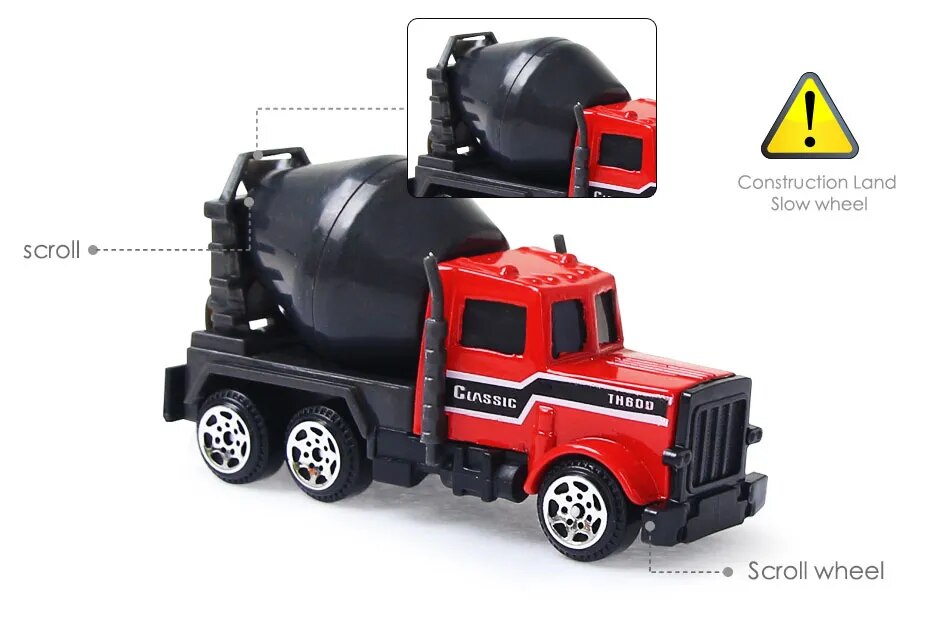 Mini Construction Vehicle Diecast Toy Set for All Ages