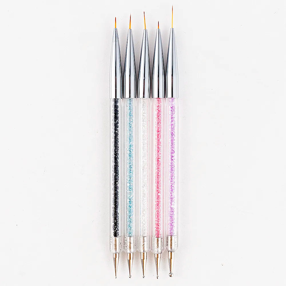 Nail Dotting Gel Liner Polish Brush Set