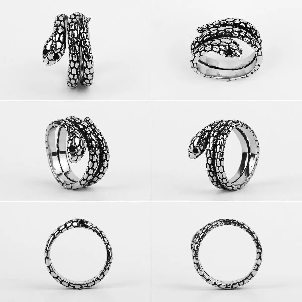 Eagle Dog Dragon Bird Snake Punk Hip Hop Trendy Rings