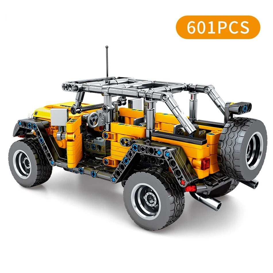 Road Vehicle Building Pull Car Bricks