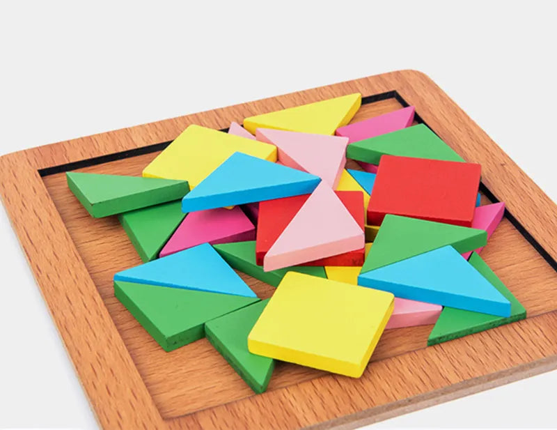 Wooden Tangram Jigsaw Puzzle