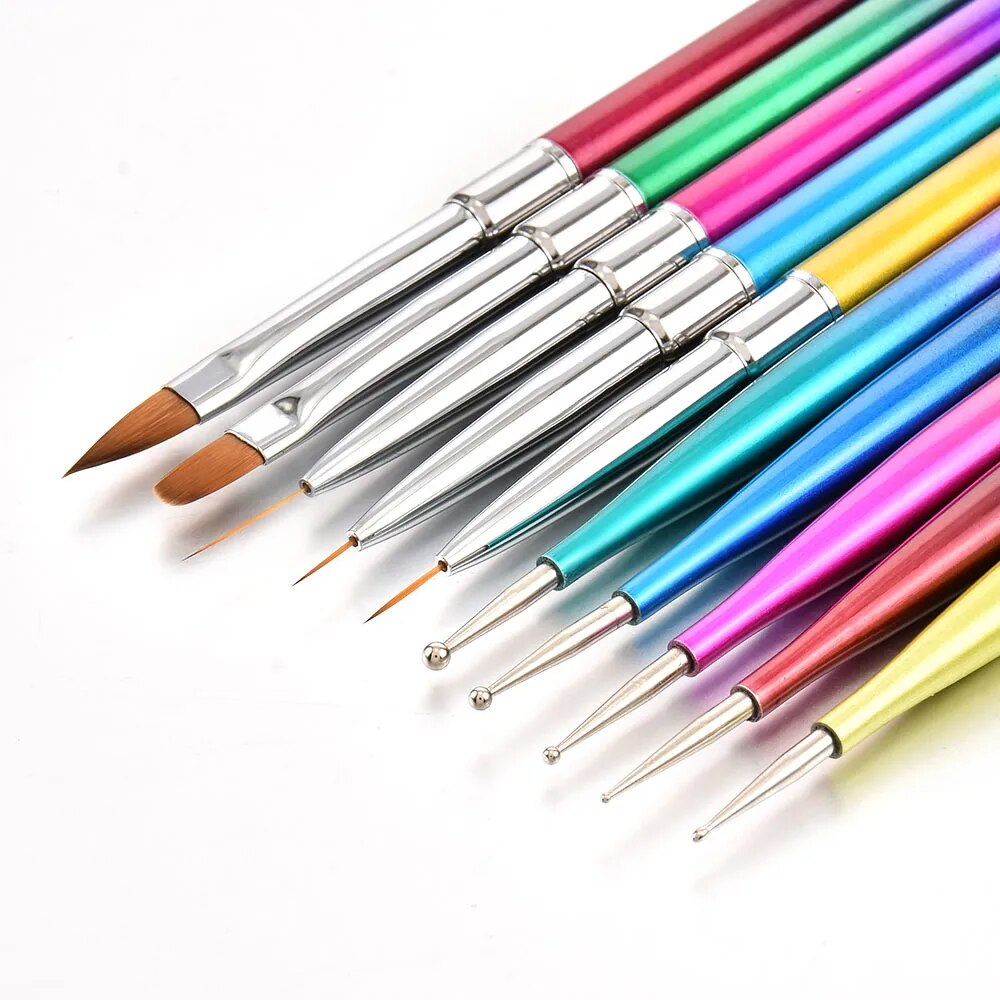 Nail Dotting Gel Liner Polish Brush Set