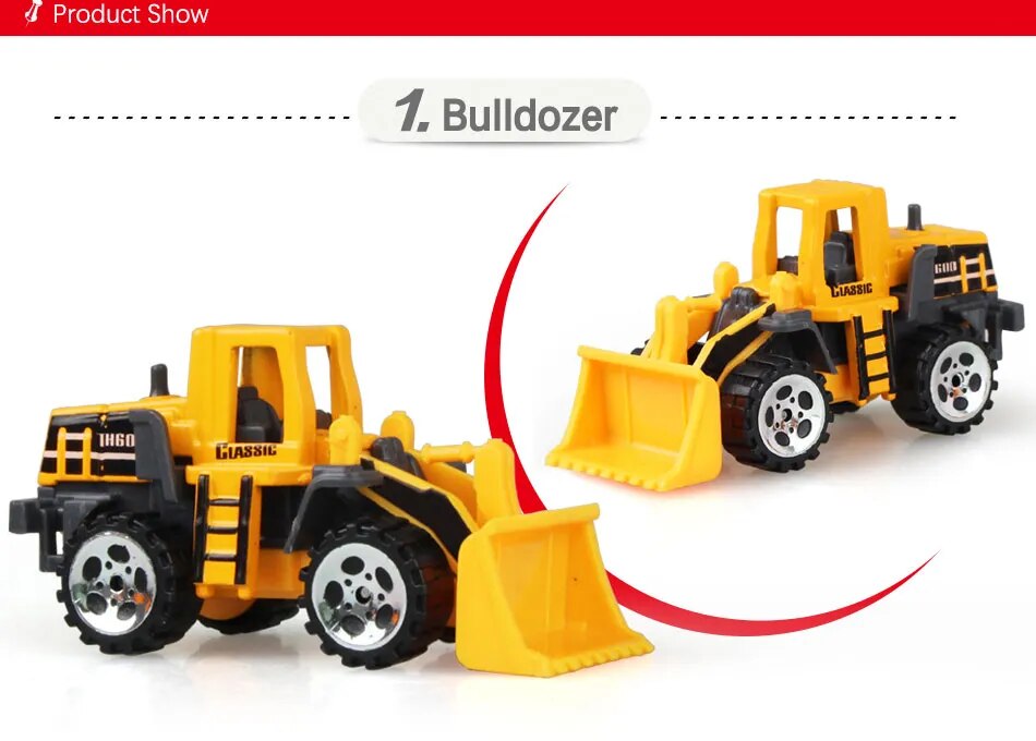 Mini Construction Vehicle Diecast Toy Set for All Ages