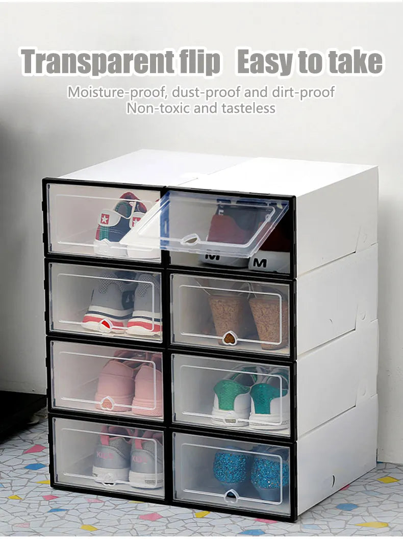 Foldable Plastic Storage Box Shoe Cabinet
