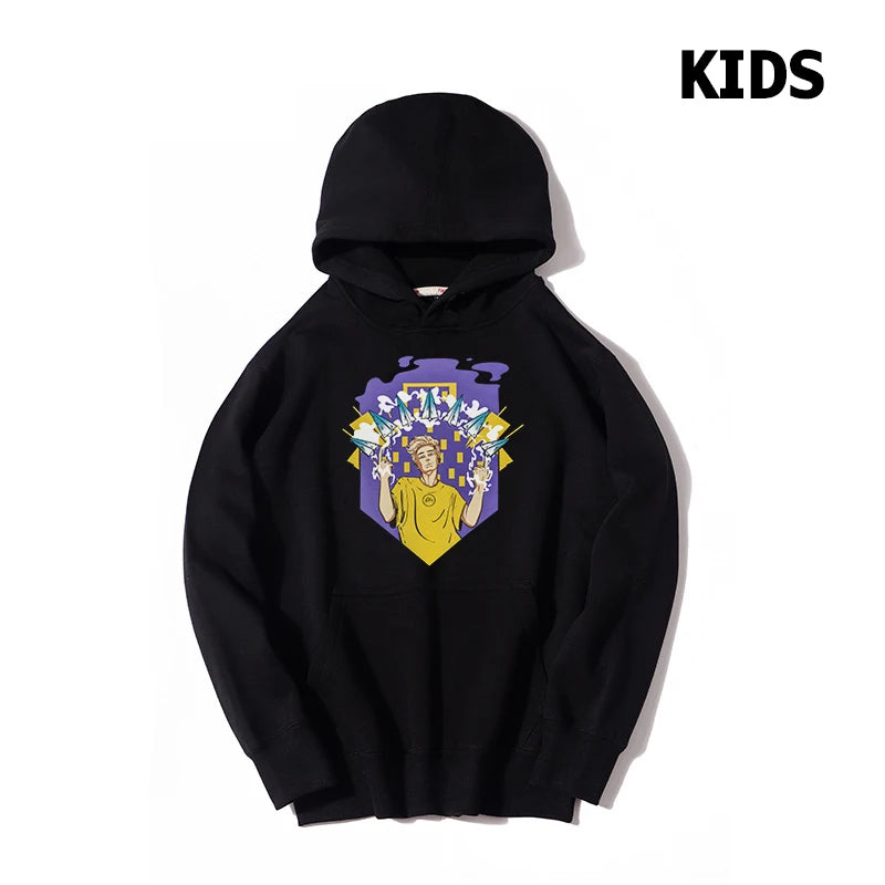 A4 Printed Thicked Fleece Hooded Sweatshirts