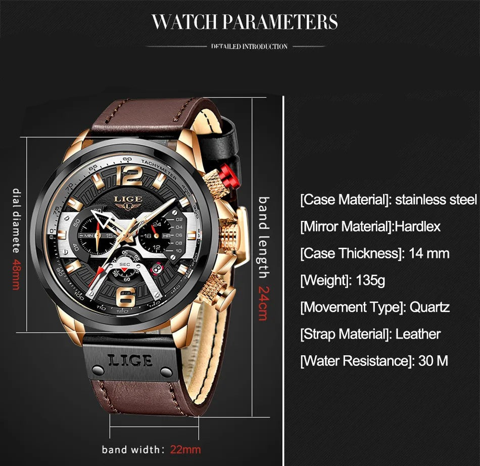 Top Brand Men's Waterproof Chronograph Sports Watch