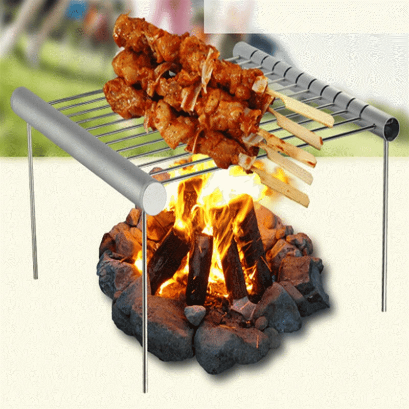 Folding Portable Stainless Steel BBQ Grill Pocket