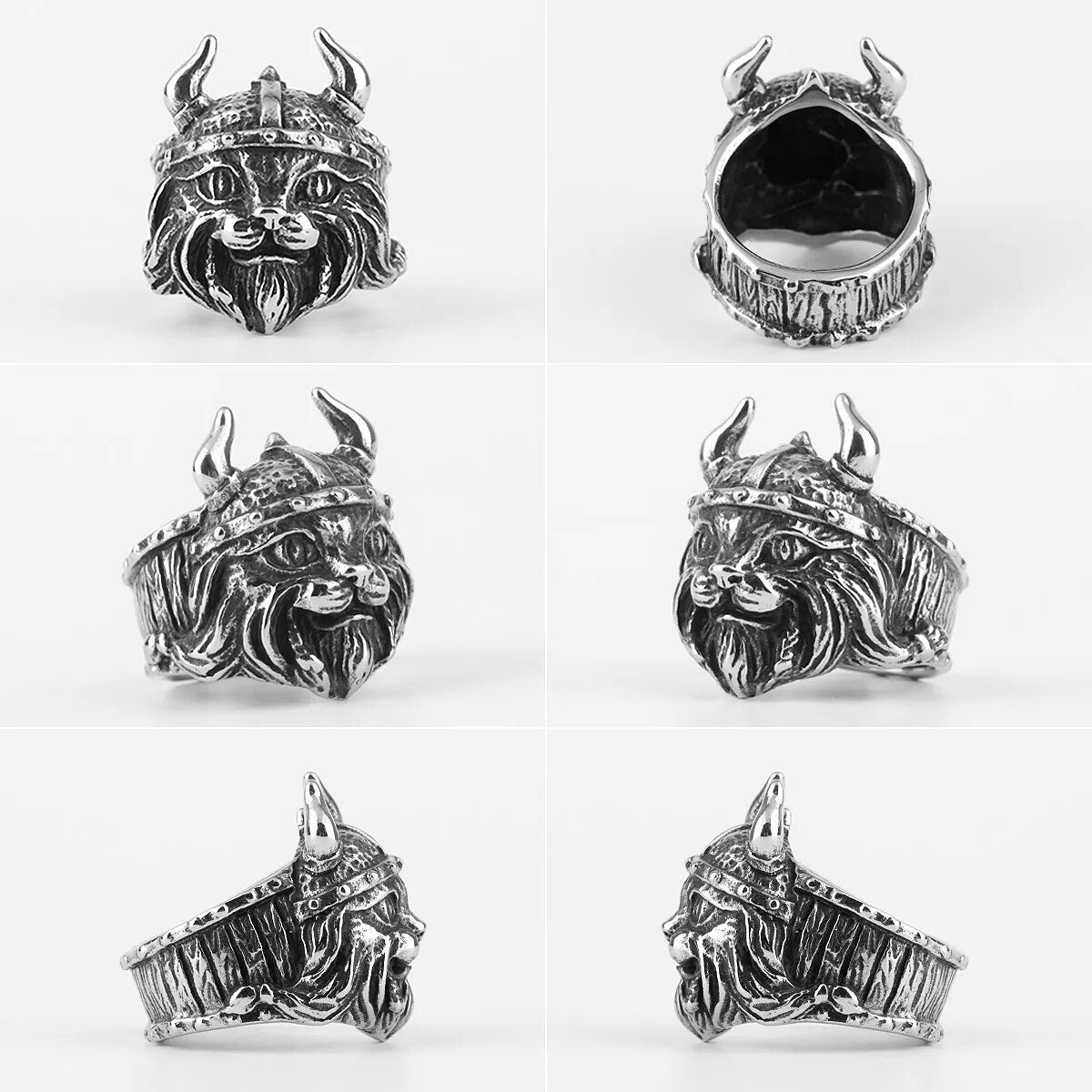 Eagle Dog Dragon Bird Snake Punk Hip Hop Trendy Rings