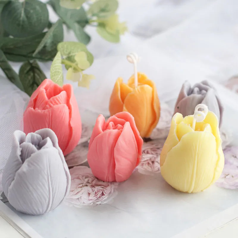 Tulip Candle Mold Handmade