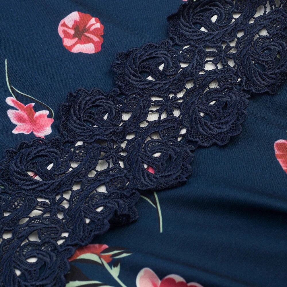 Nice-forever Vintage Embroidery Floral Lace