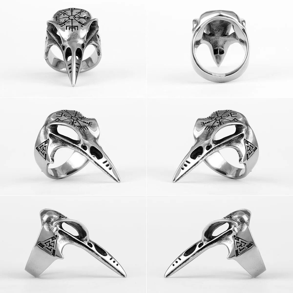 Eagle Dog Dragon Bird Snake Punk Hip Hop Trendy Rings