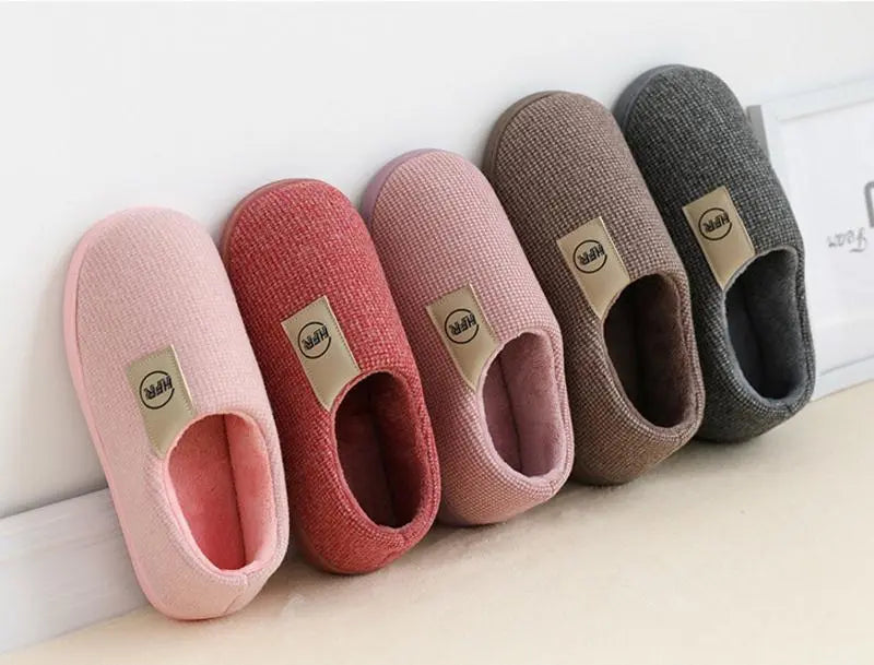 Winter Warm Plush Slippers Cozy & Safe Indoors