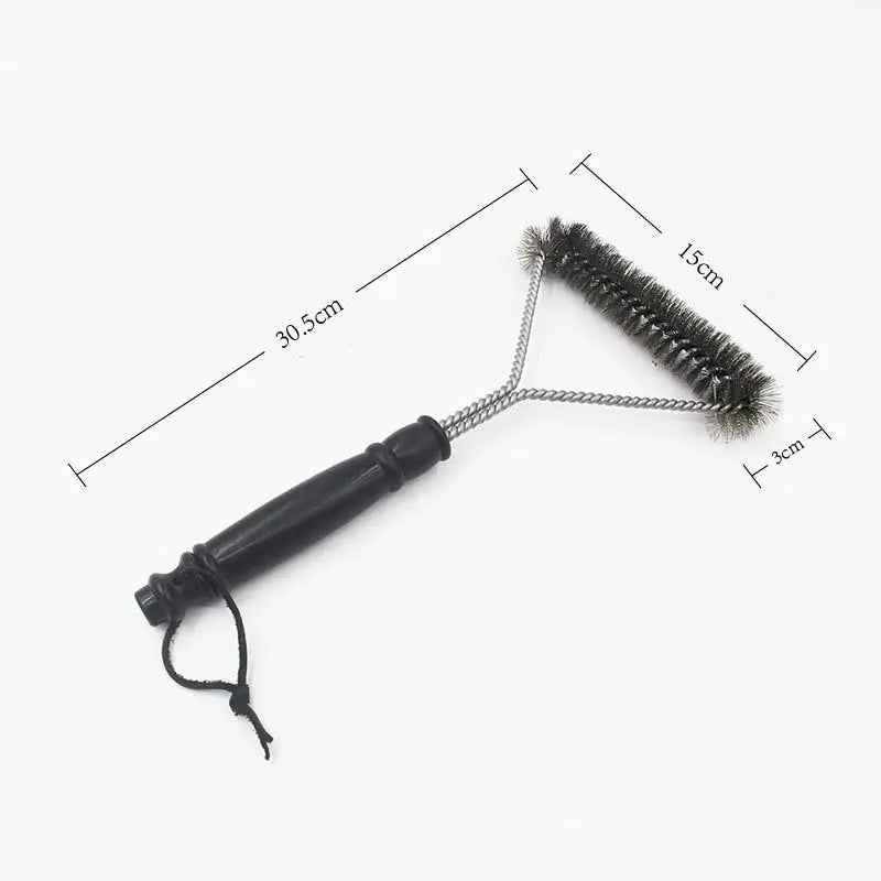 Stainless Steel BBQ Grill Barbecue Kit Cleaning Brush