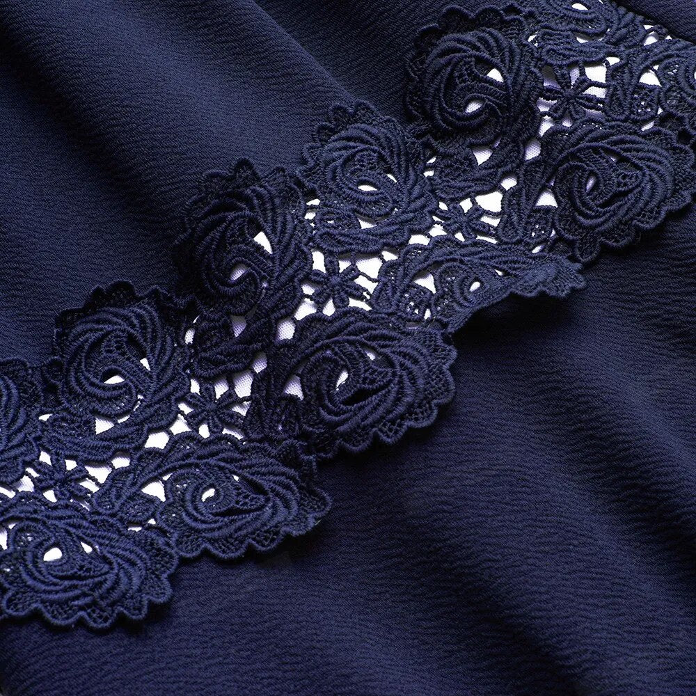 Nice-forever Vintage Embroidery Floral Lace