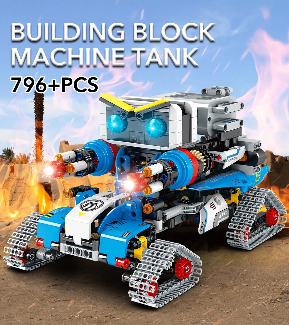 Rc Robot Transformation Car Building Blocks for Kids