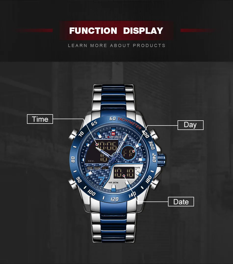 Steel Strap Male Watches