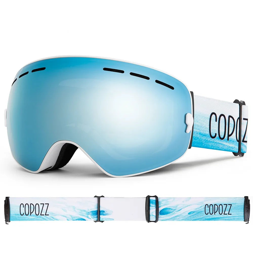 Ski Goggles Double Layers Lens Anti-fog