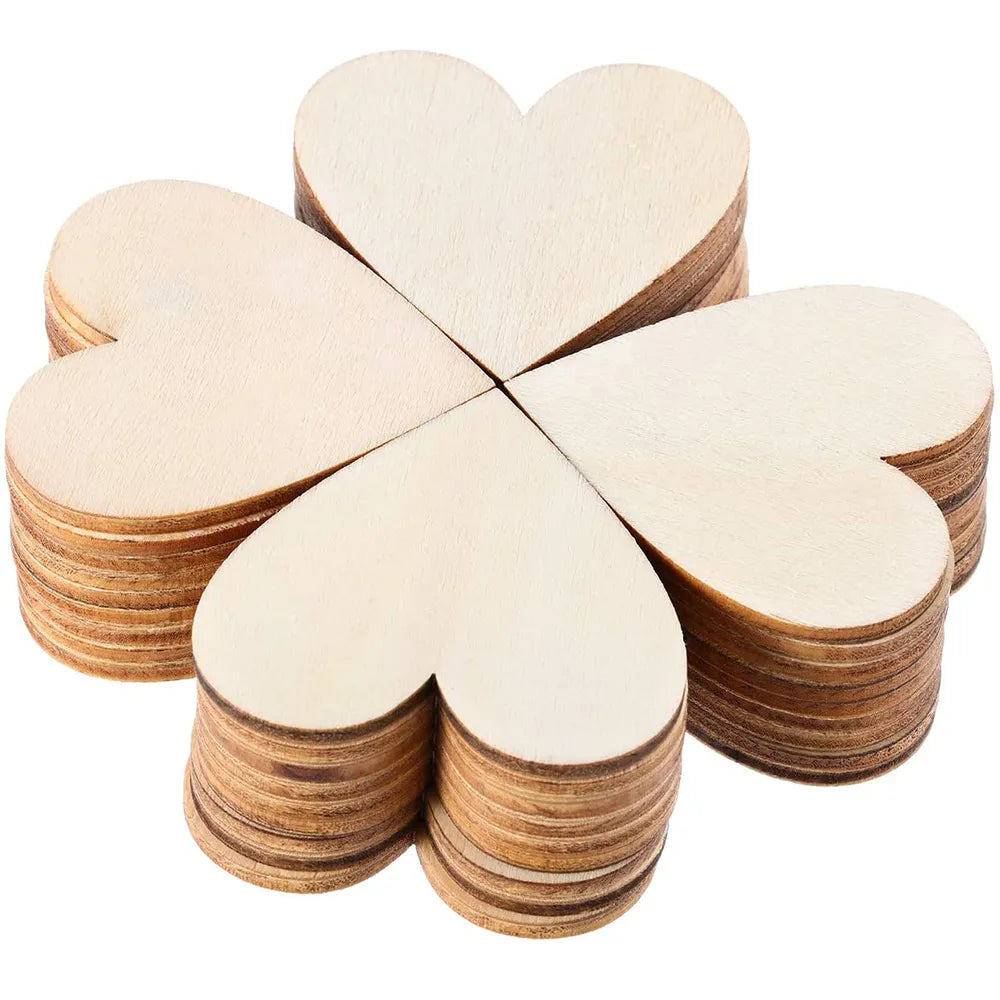 Decor-3 100Pcs Blank Wood Slices 1cm-10cm