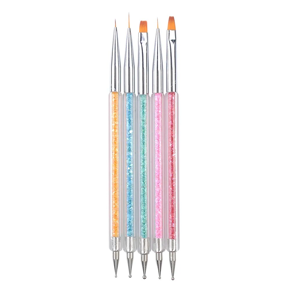 Nail Dotting Gel Liner Polish Brush Set