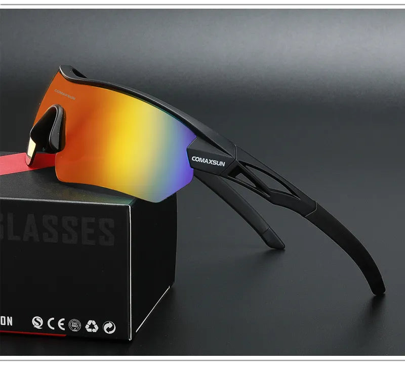 Sporty Polarized Cycling Sunglasses with 5 Lenses