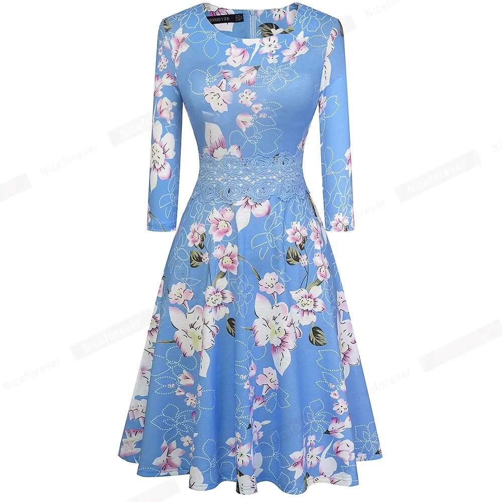 Nice-forever Vintage Embroidery Floral Lace