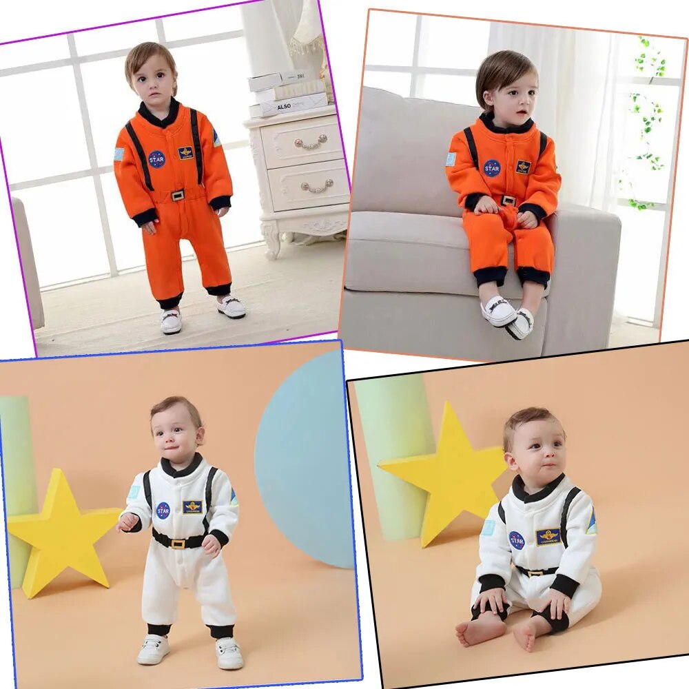 Astronaut Costume Space Suit Rompers For Baby