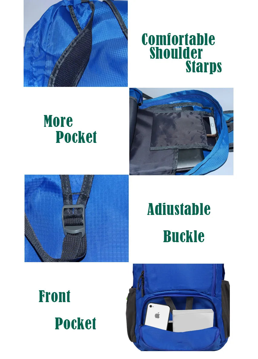 Foldable Lightweight Rainproof Backpack