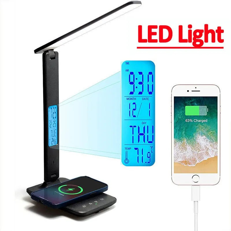 Wireless Charger Pad LED Desk Lamp