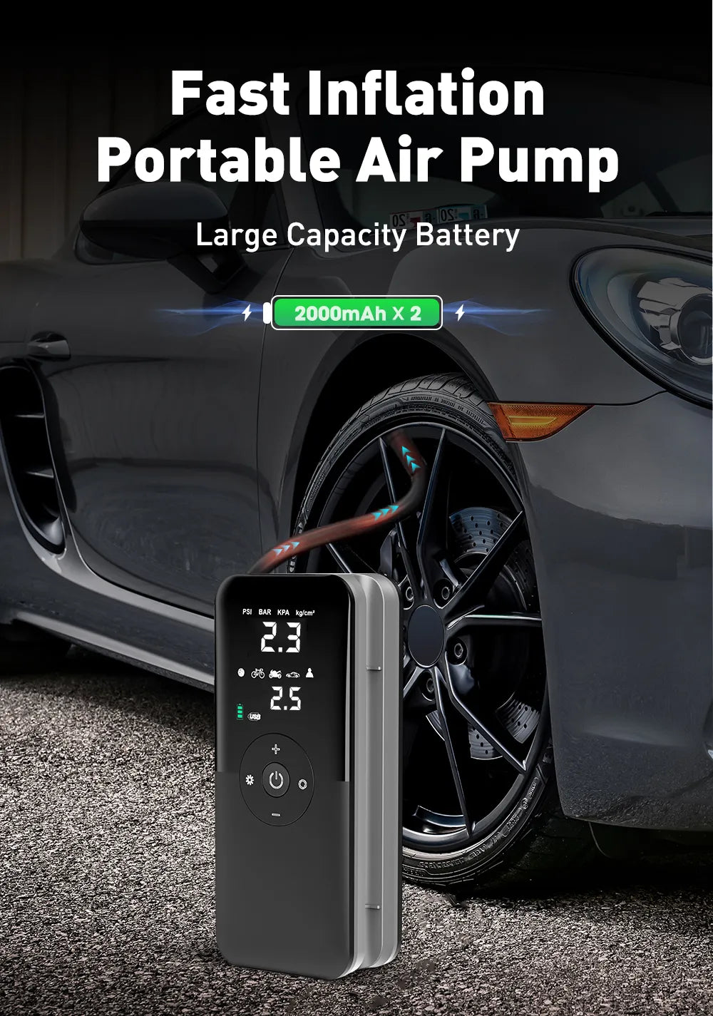 Air Pump Car Portable Tyre Inflator