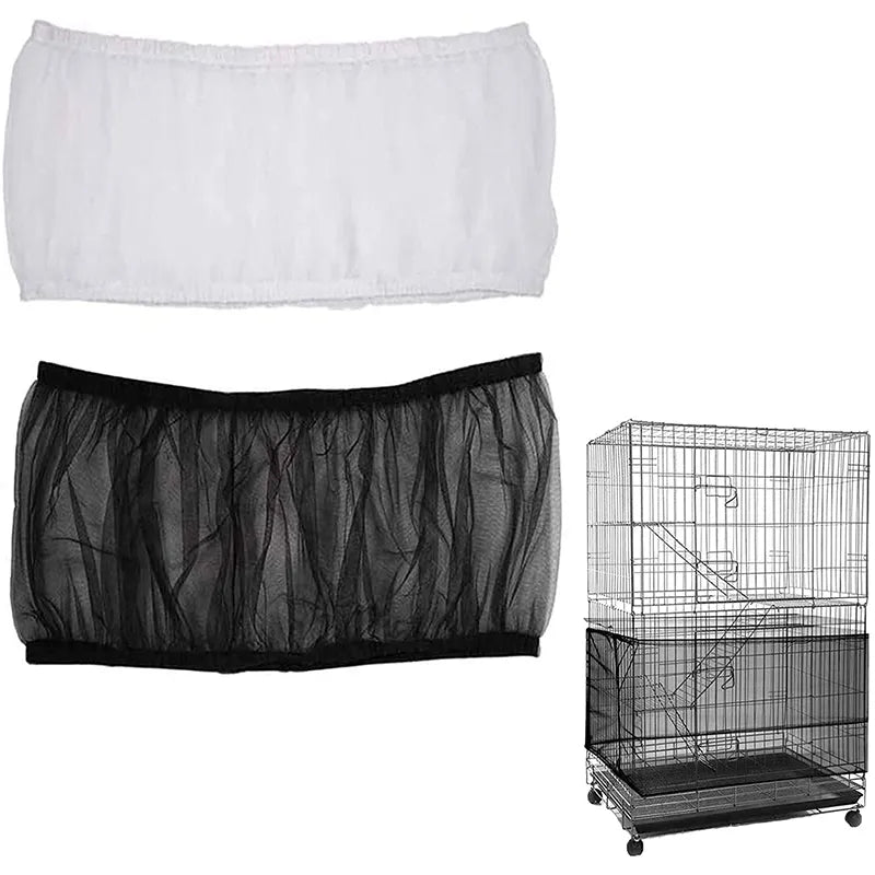 Bird Cage Seed Catcher Guard Net Cover