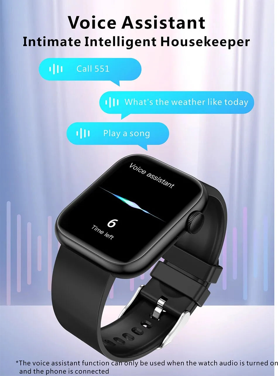 Full Touch Screen Bluetooth Call Waterproof Smart Watch