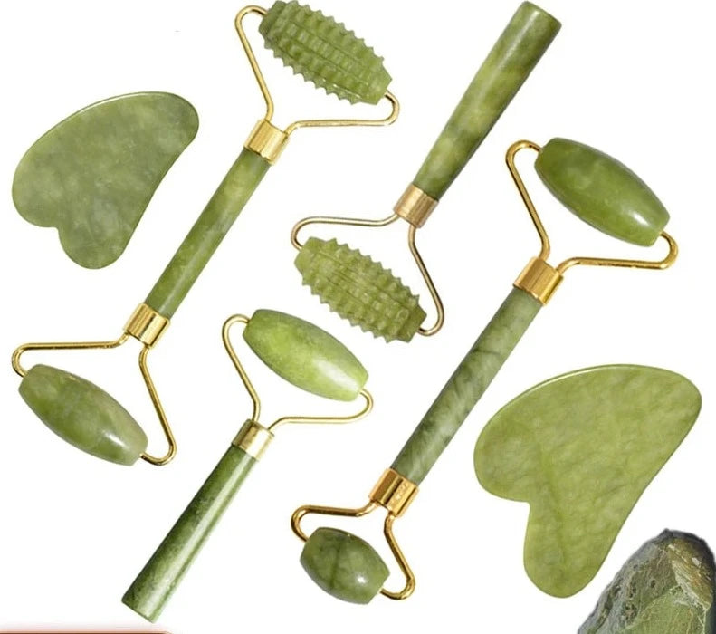 Natural Facial Massager Roller Jade Skin Care