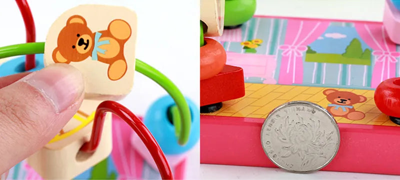 Wooden mini Circles Educational Math Toy