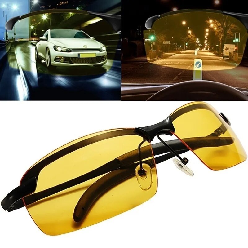 Night Vision Glasses PC Frame Polarized Sunglasses