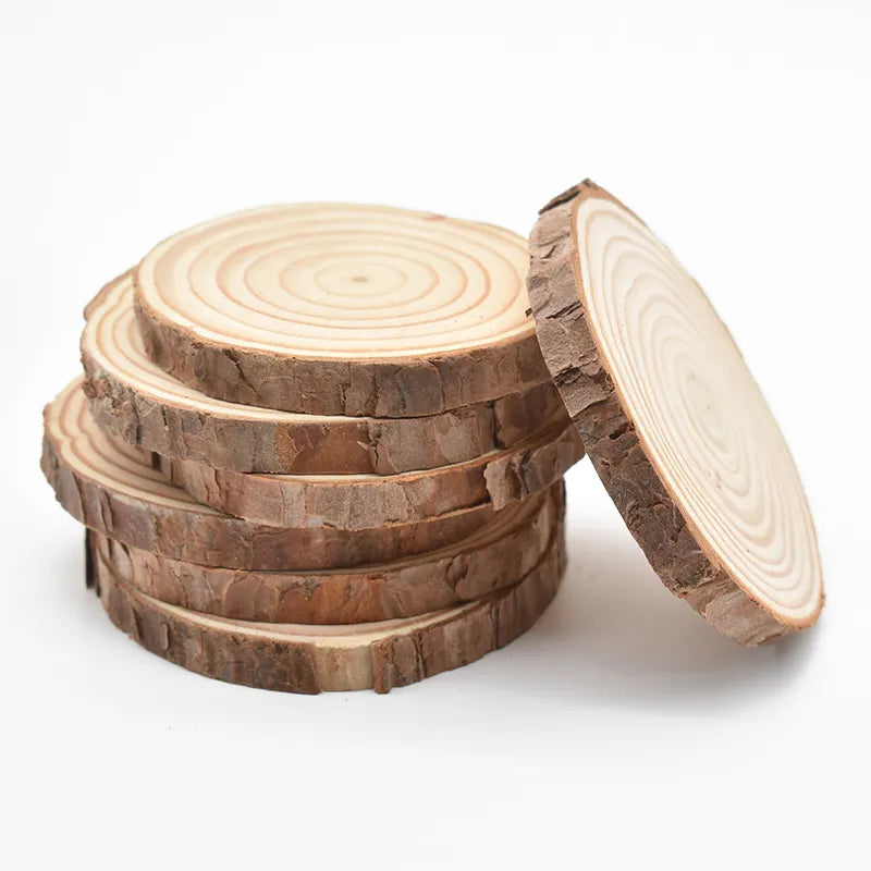 Rustic Pine Wood Slices for Diy Crafts and Weddings