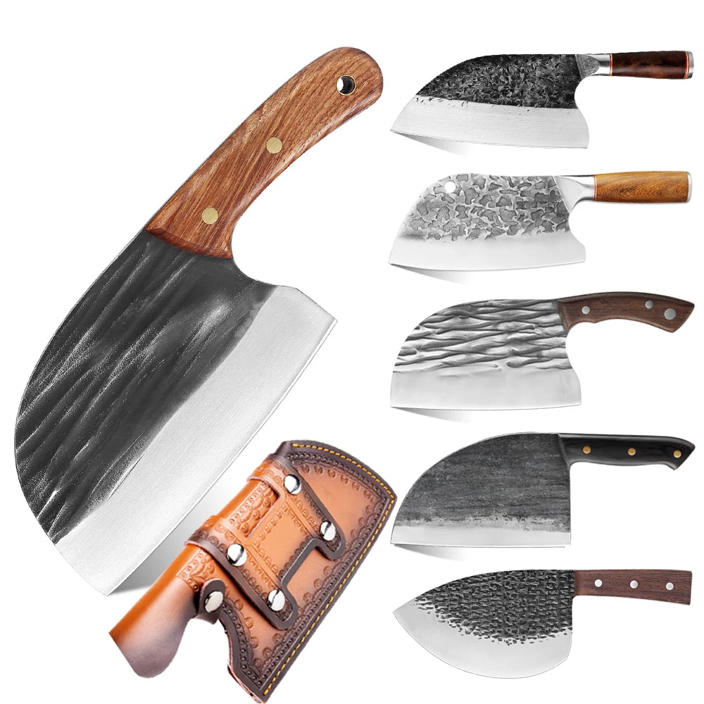 Carbon Steel Chef Slicing Chopping Kitchen Knife