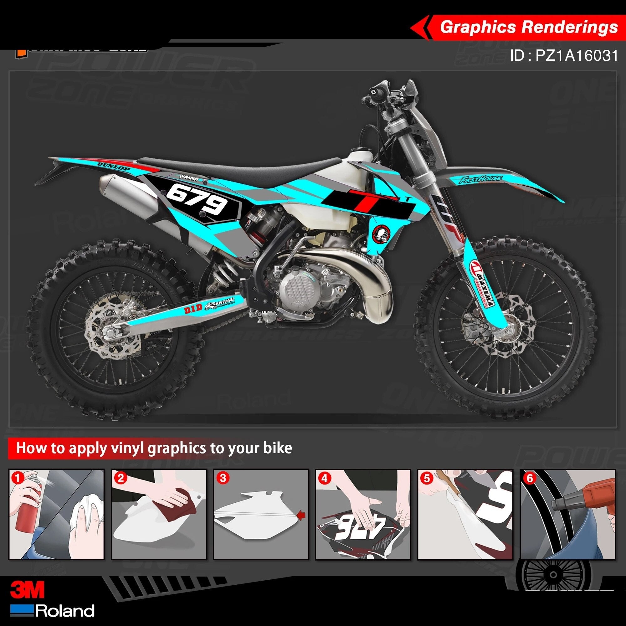 3M Stickers for Bikes 125-500cc