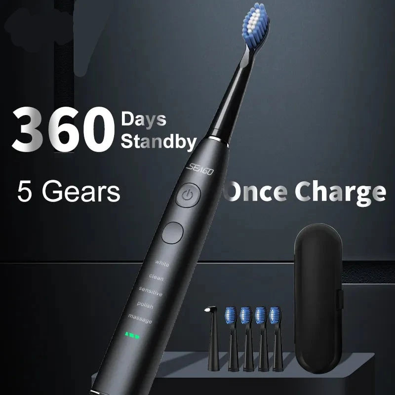 Electric Toothbrush USB Rechargeable Heads
