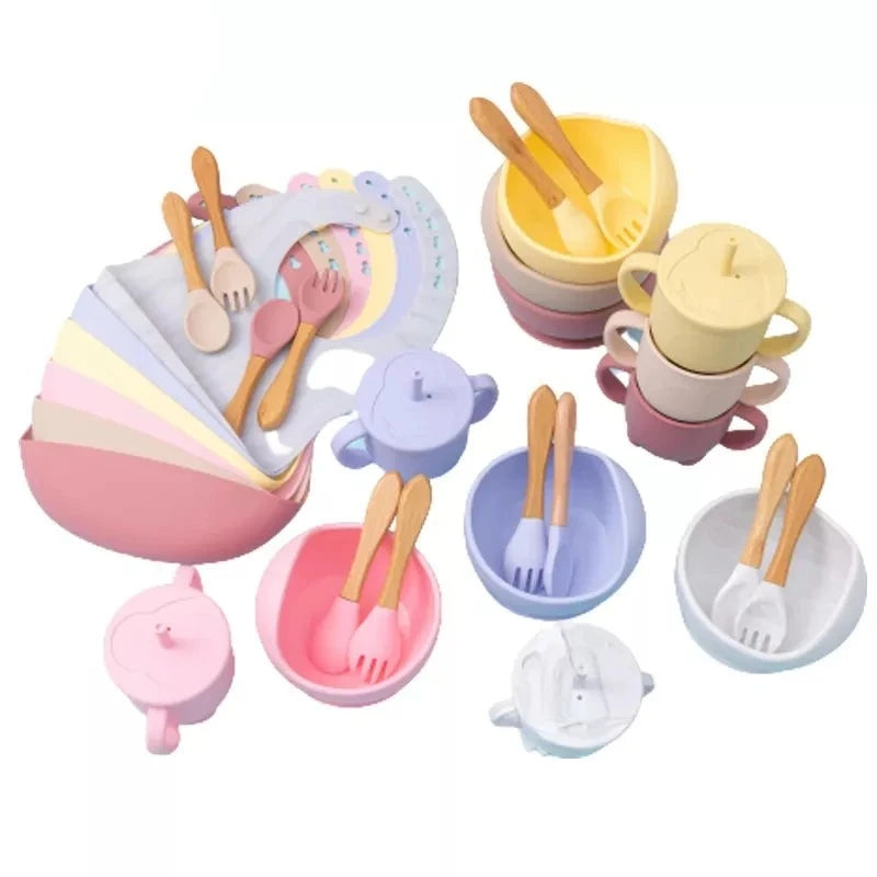 Silicone Baby Feeding Bowl Tableware